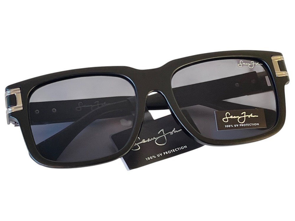 Men’s Sean Black Chrome Sunglasses - NYC Hip Hop Style Brooklyn Retro Design - Brand New