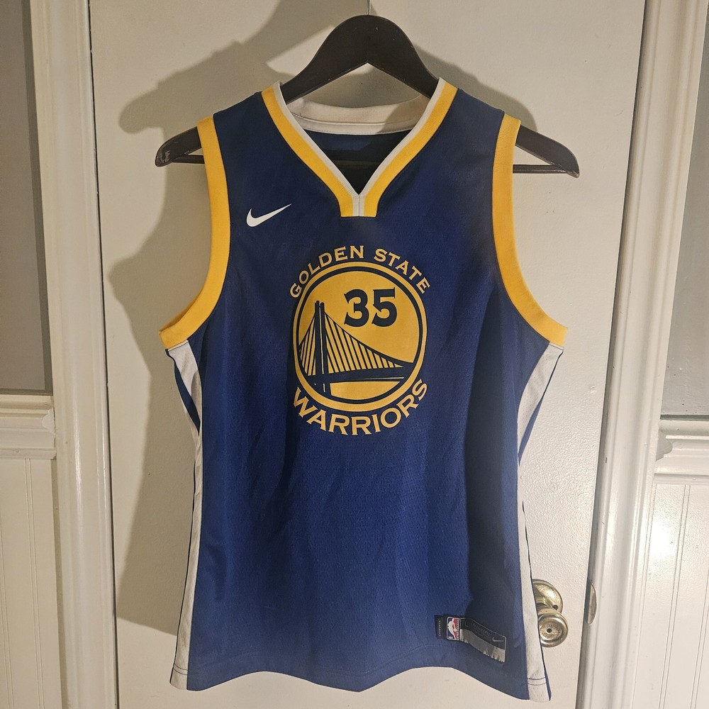 Nike Swingman Kevin Durant Golden State Warriors Jersey #35 Youth 14/16 Large