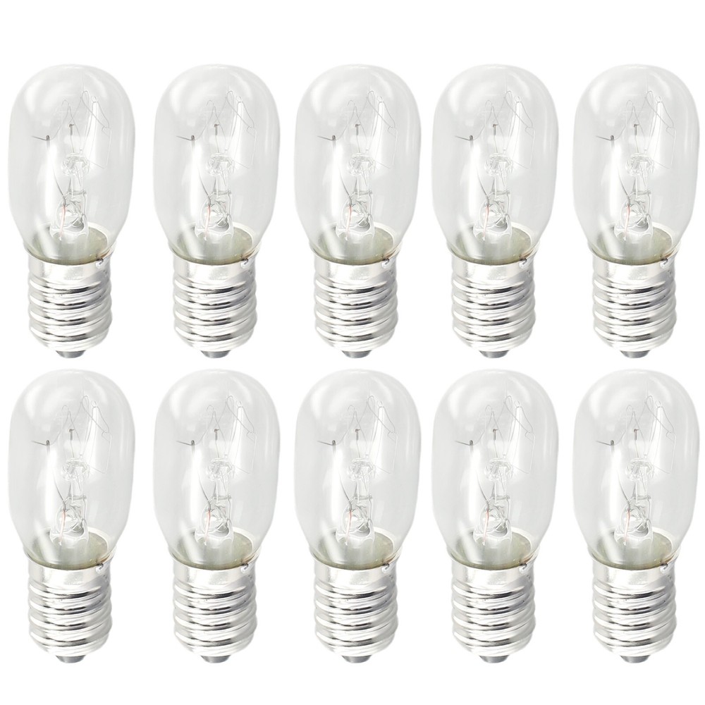 Long Lasting 15w E14 Screw in Bulbs for Fridge Appliance and Oven Set of 10