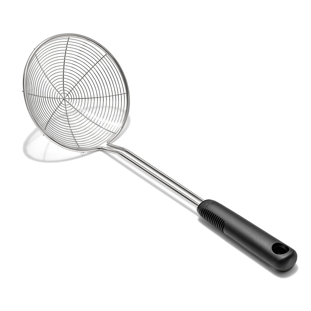 OXO Good Grips Stainless Steel Spider Scoop Strain Skimmer in Black