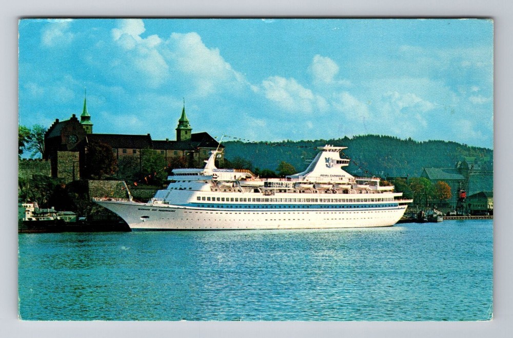 Vintage MS Song of Norway Royal Caribbean Cruise Line Transport Postcard