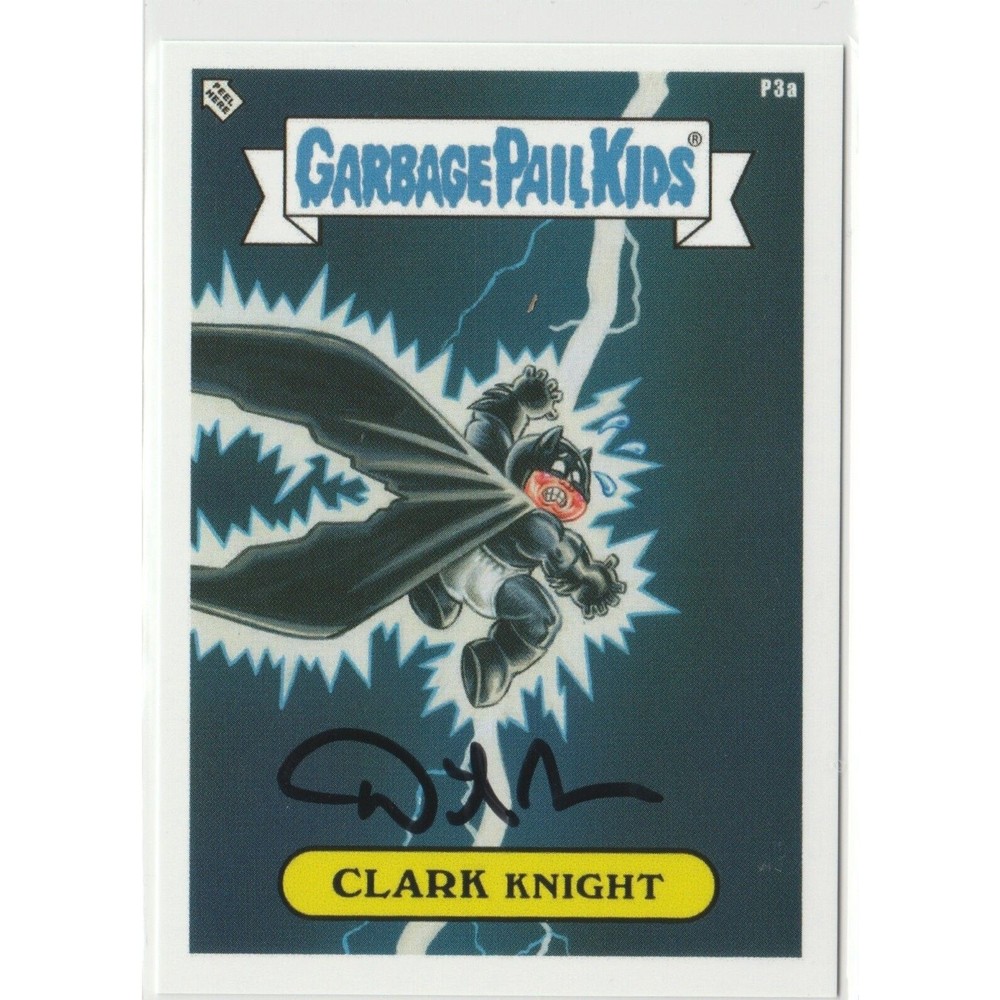 SP Auto Promo David Gross Artist Signed Clark Knight P3a Garbage Pail Kids Card