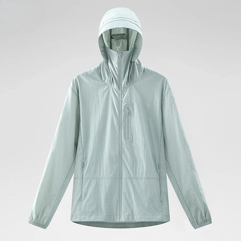 Women's Men's Waterproof Sun Protective Windbreaker Trekking Hiking Jacket