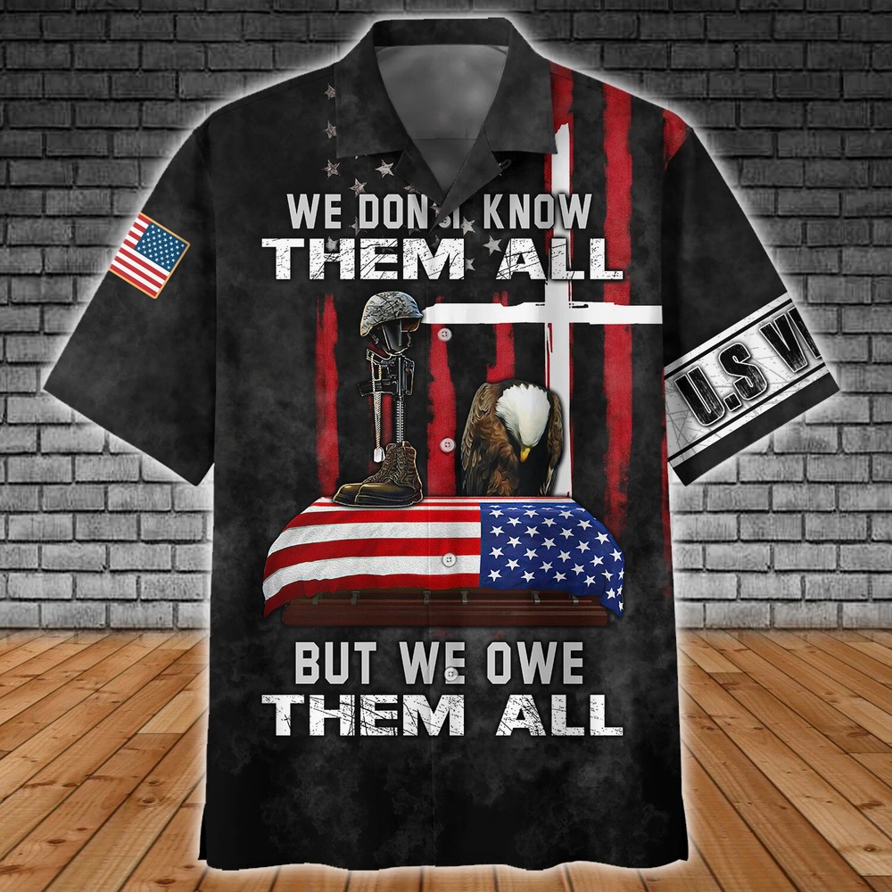 Veteran 3D Hawaiian Shirt for Men Gift For veteran HO2371