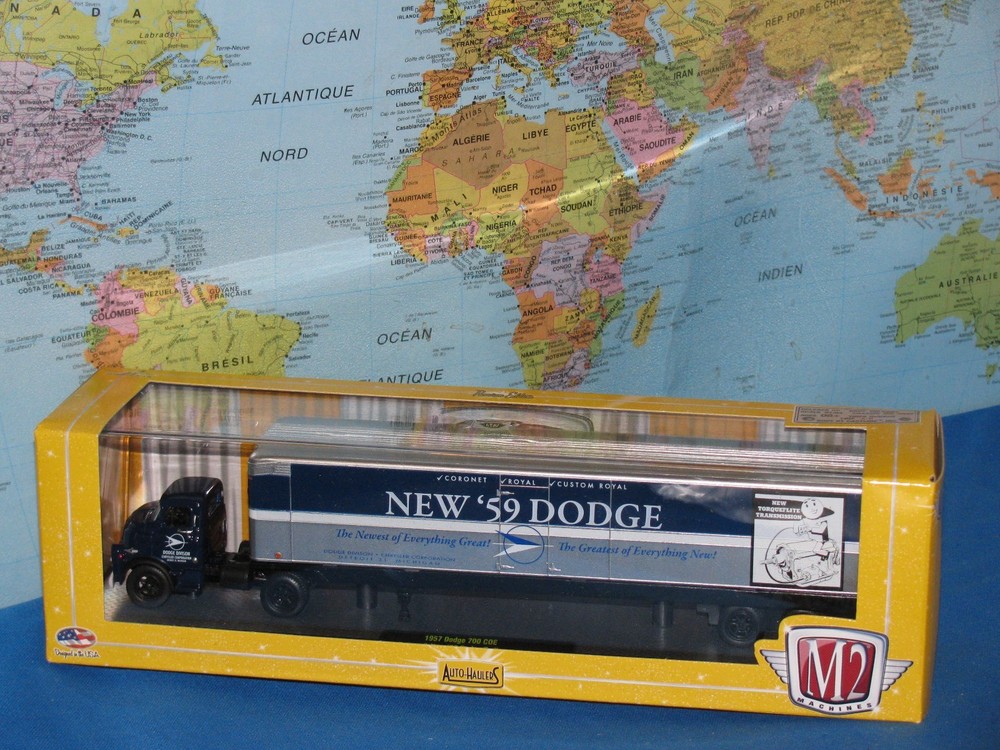 M2 MACHINES 1957 DODGE 700 COE & NEW 1959 DODGE TRAILER ***BRAND NEW & VHTF***