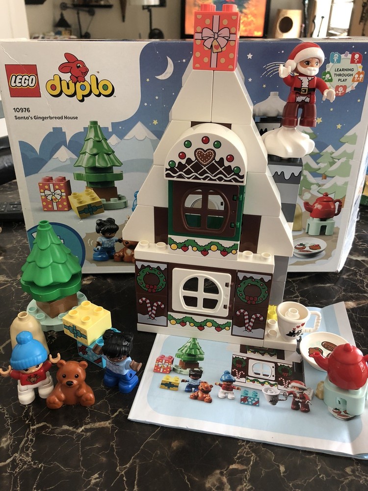 LEGO DUPLO Santa Gingerbread House Toy for Toddlers 10976