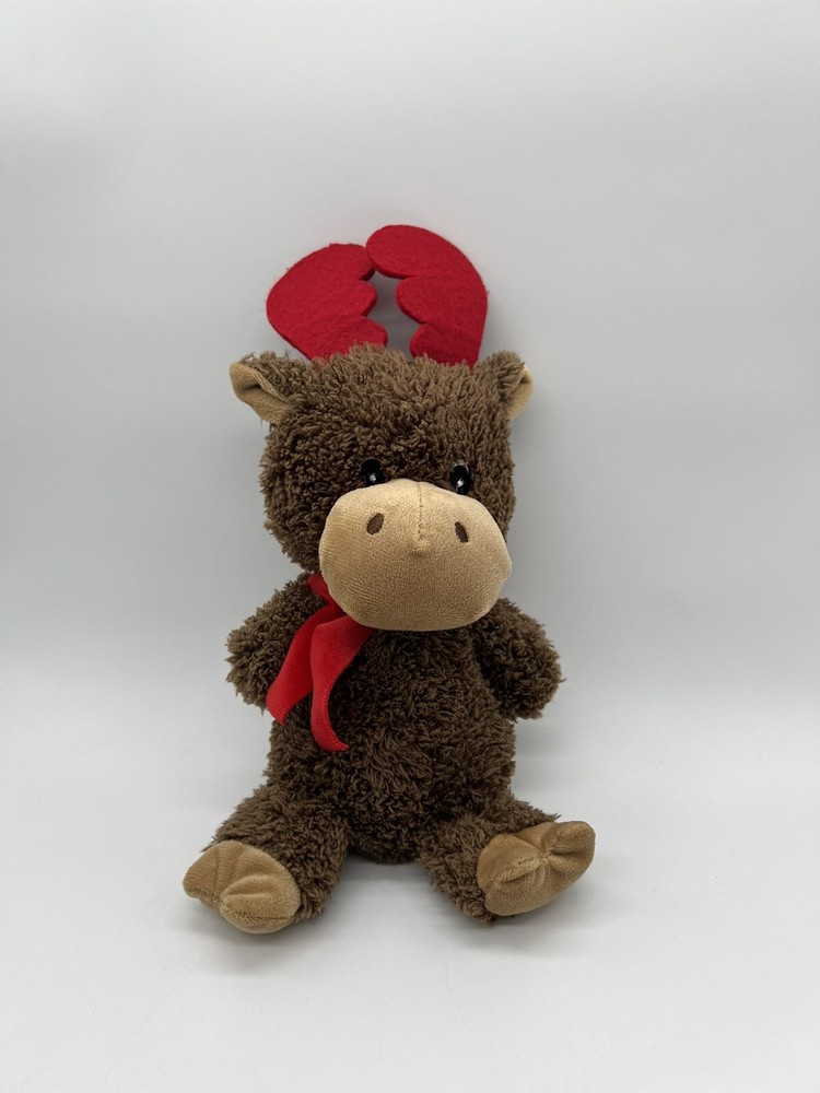 Greenbrier International Moose Plush Stuffed Animal 11'' Reindeer Christmas