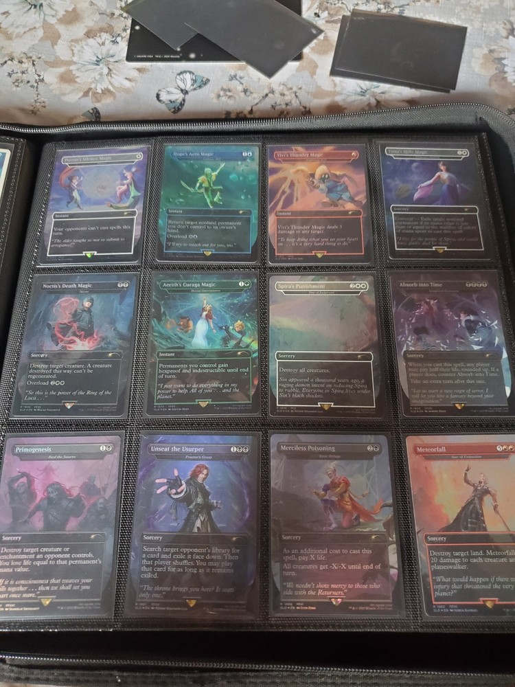 Final Fantasy Magic The Gathering Secret Lair  Grimoire And Game Over Foils