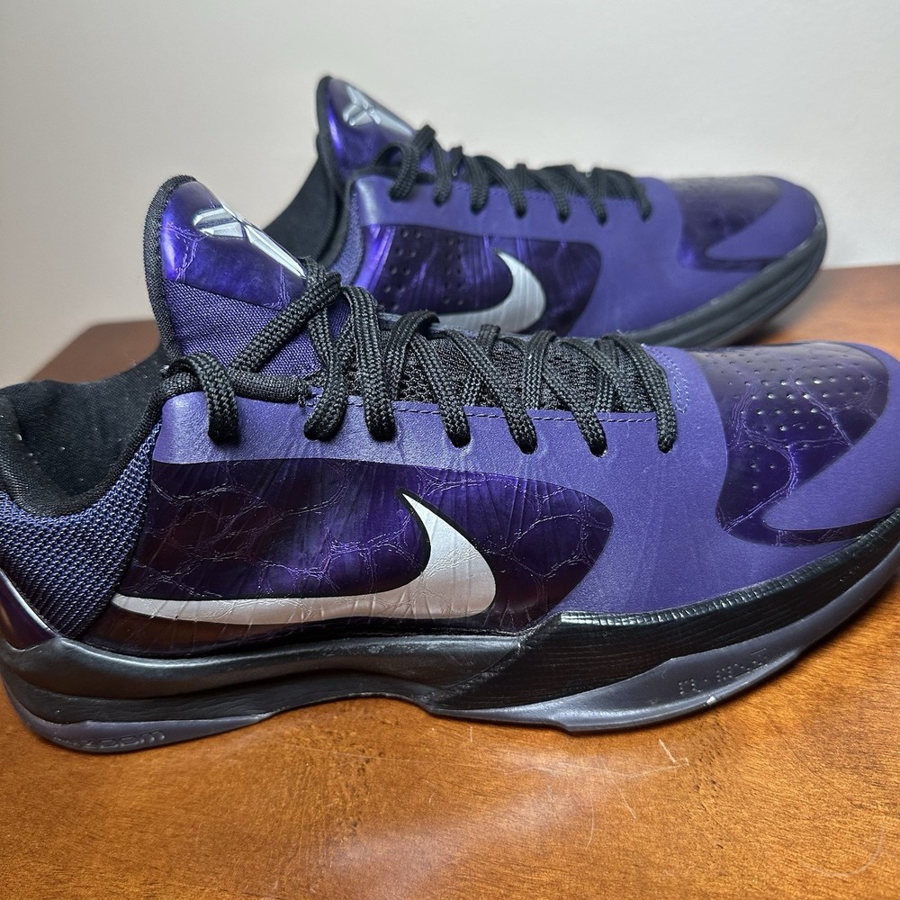 Nike Zoom Kobe 5 Protro Ink Purple Silver Black Size 9.5 Rare