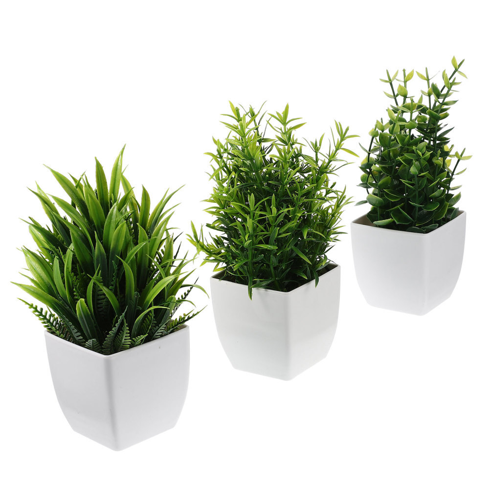 3pcs faux plants for home office desk indoor or outdoor decor