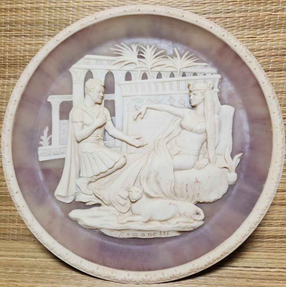 Limited Edition BRADEX Incolay Studios Antony & Cleopatra Romance Relief Plate