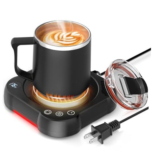 Coffee Mug Warmer & Cup Set - Desk Coffee Cup Warmer for Office/Home with 8