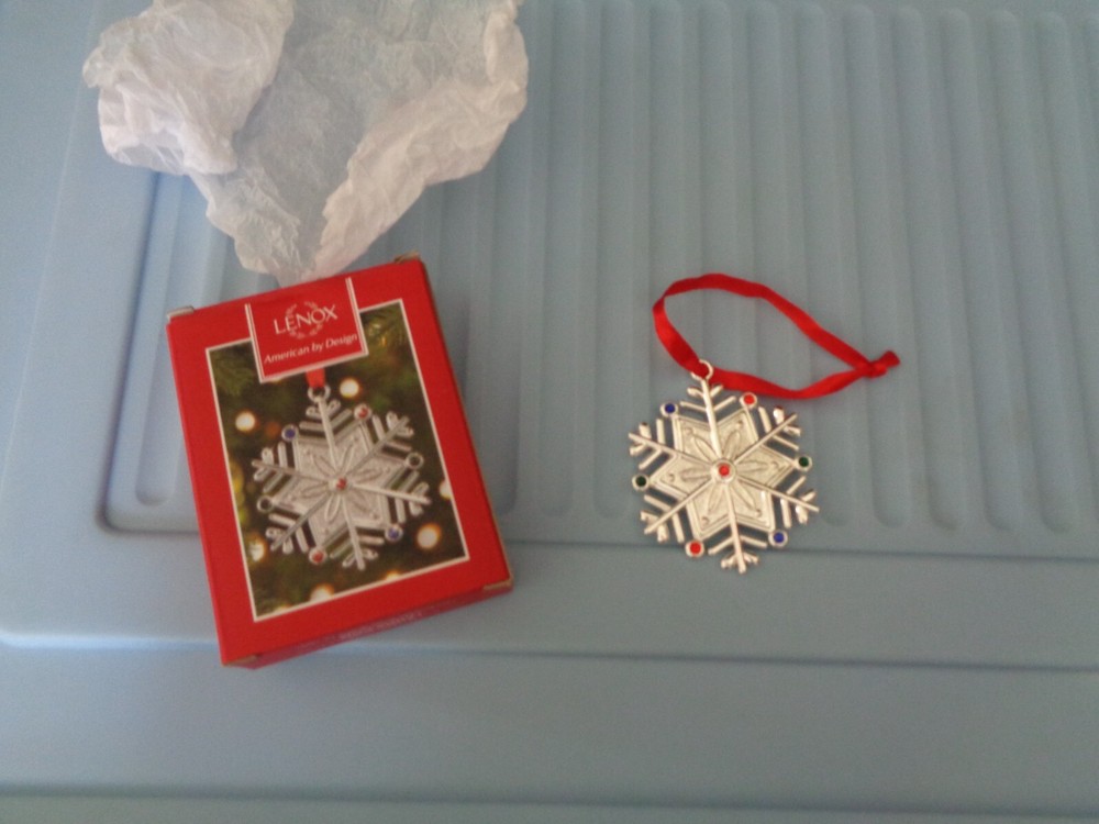 Lenox Seasonal Gems Snowflake Holiday Tree Ornament-image