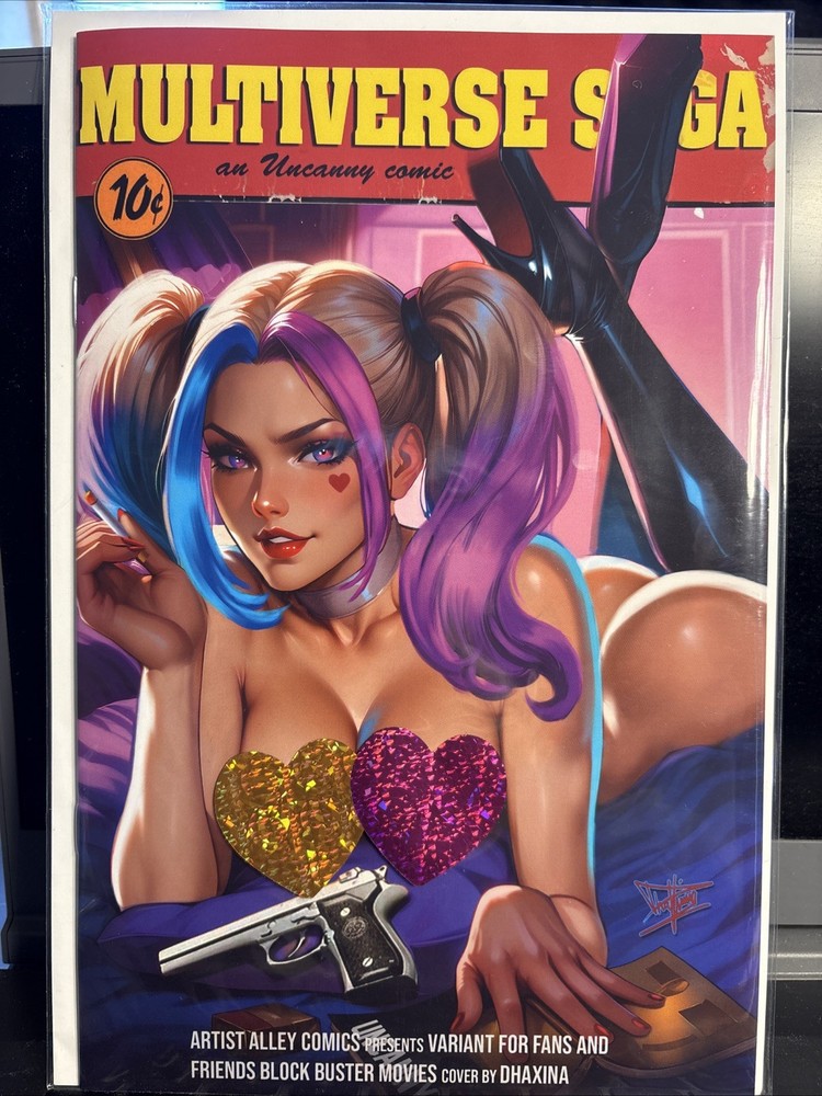 Artist Alley Comics Multiverse Saga Harley Quinn Pulp Fiction Naughty