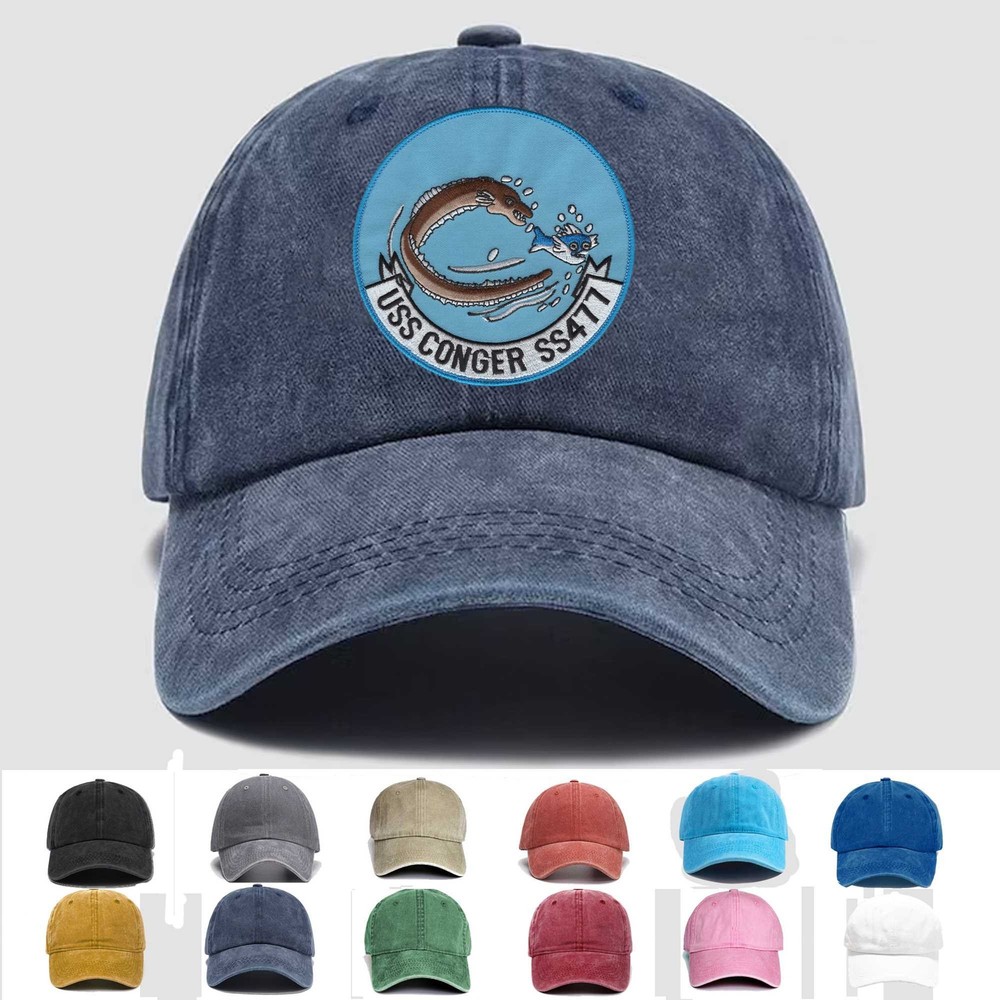 Custom Embroidered Hat SS-477 USS Conger, Veteran Cap, Trucker Hat, Gift Idea 2