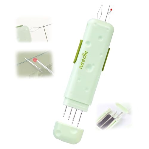 Upgraded 3-in-1 Magnetic Needle Threader & Seam Ripper in Green