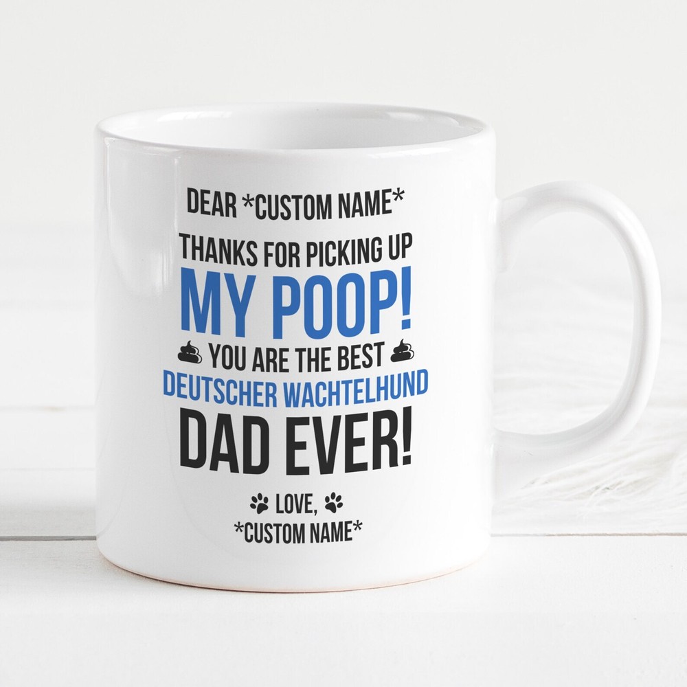 Deutscher Wachtelhund Dad Mug Deutscher Wachtelhund Gifts For Men Deutscher