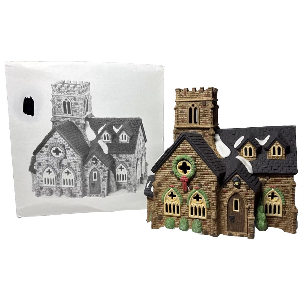 DEPT 56 Dickens Village Knottinghill Church 1989 Retired 55824 Tested with Light