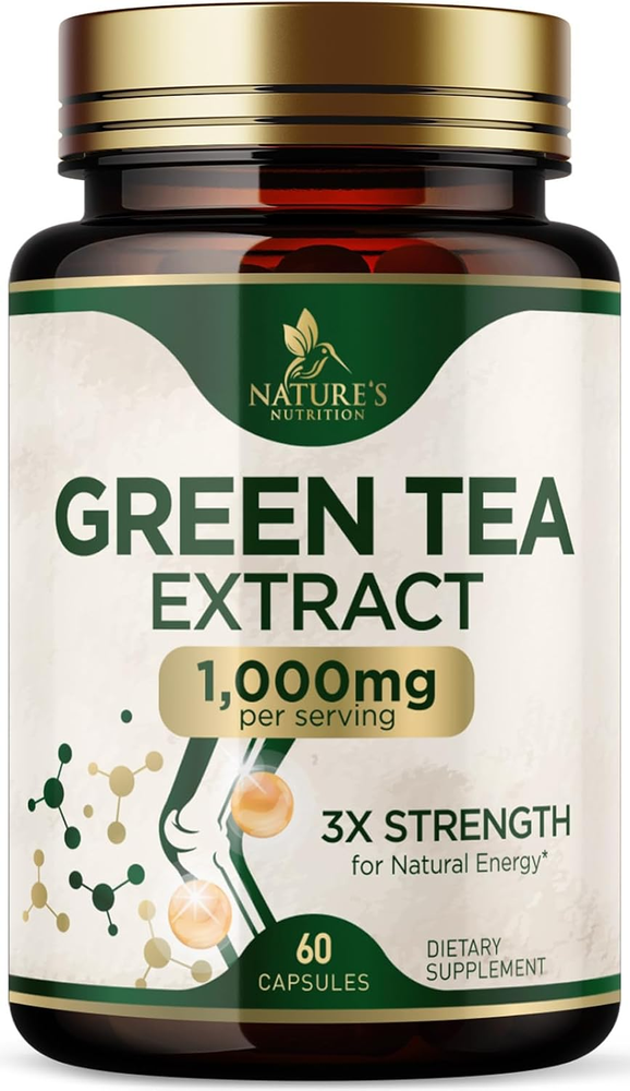 Green Tea Extract Weight Loss Pills 1000Mg 98% Standardized EGCG - 3X Strength f