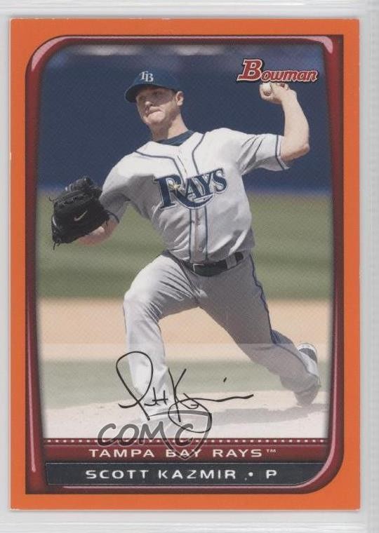 2008 Bowman Orange 250 Scott Kazmir 140 Baseball Card  