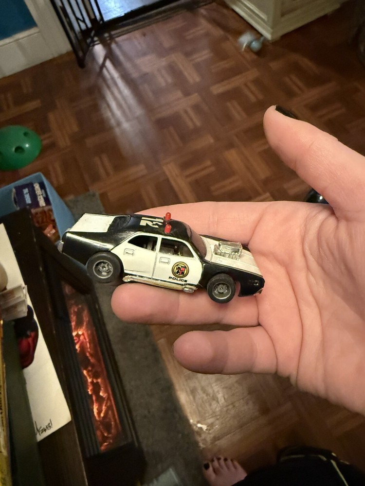 Tyco Slot Car ADAM 12 Police Cruiser Funny Car-