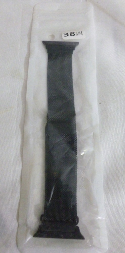 Milanese Loop Mesh Band Strap for Apple Watch 38mm ~ Black ~ New
