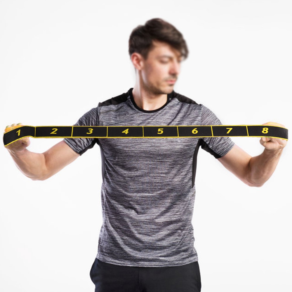 Yellow Fitness Resistance Bands for Yoga and Exercise Accessory FA