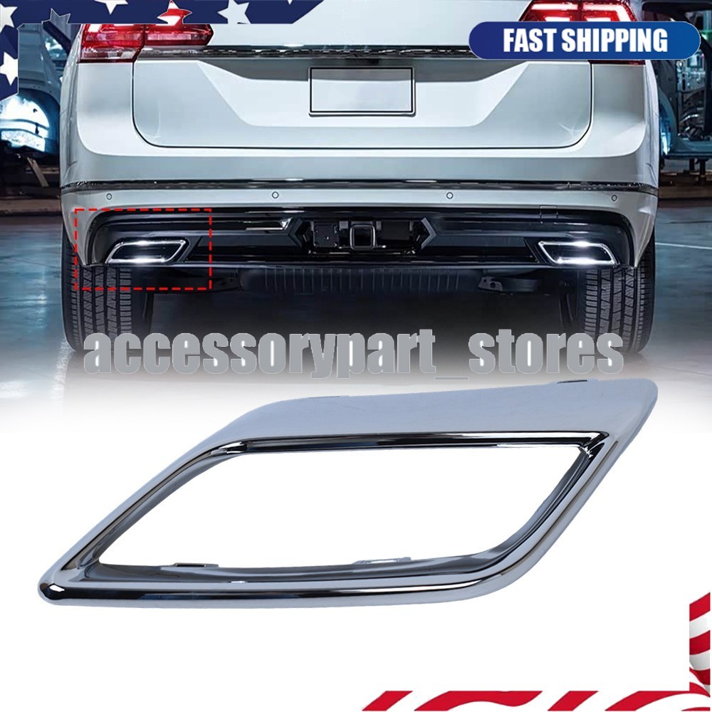3CN807833A2ZZ Left Bumper Cover Exhaust Pipe Hole Trim For 2017-2021 Atlas