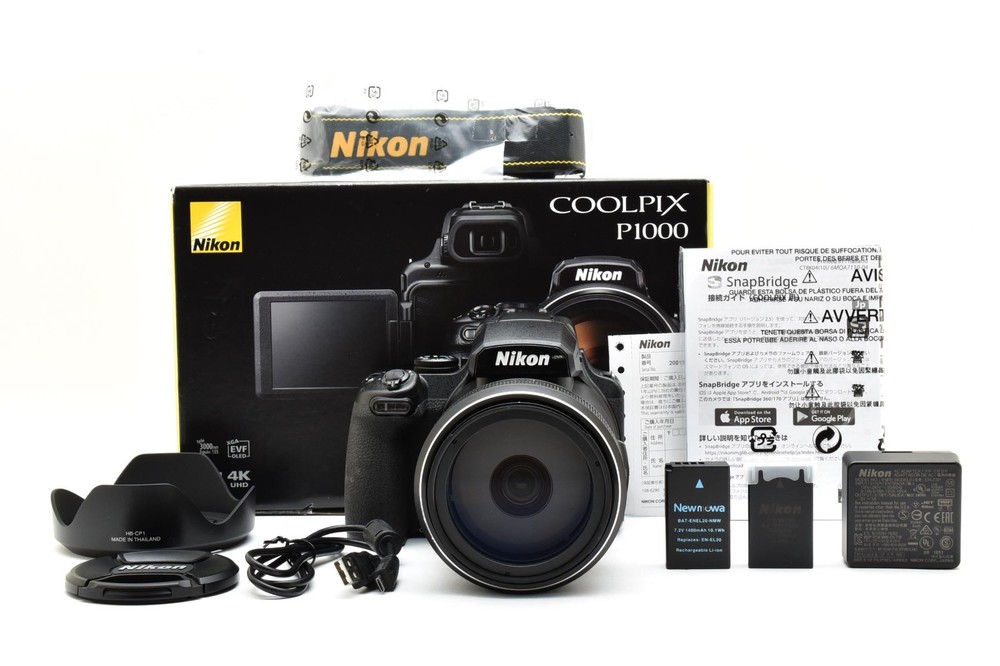 Nikon COOLPIX P1000 Digital Camera with BOX LCD defect from Japan [verry good]