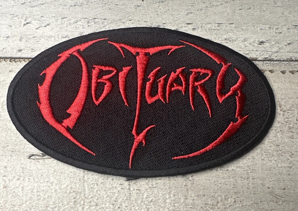 OBIITUARY DEATH METAL EMBROIDERED IRON-ON BACK PATCH