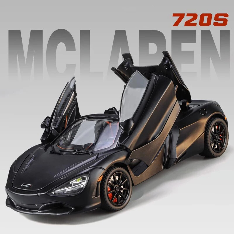 1:24 McLaren 720s Super Sportcar Alloy Diecast Miniatures Model Car Presents