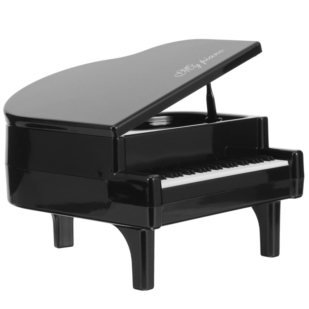 Small Piano Piggy Bank Creative Children's (black) Decoration