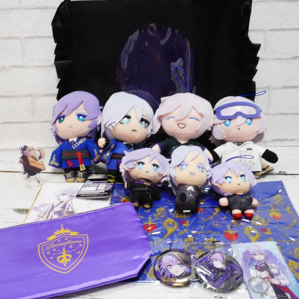 Disney Twisted Wonderland Pomefiore Epel goods Plush badge Card keychain Bag