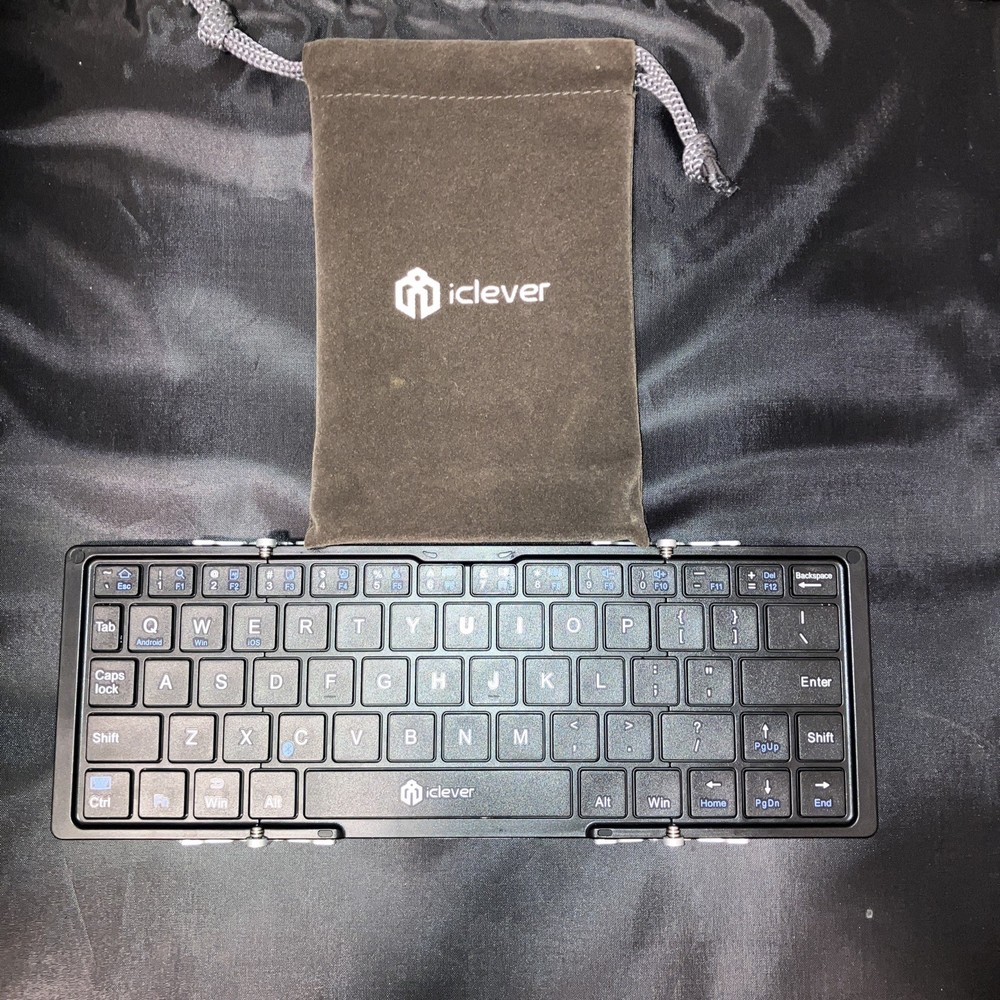 iClever Folding Full-Size Wireless Keyboard with Flat-Screen Design