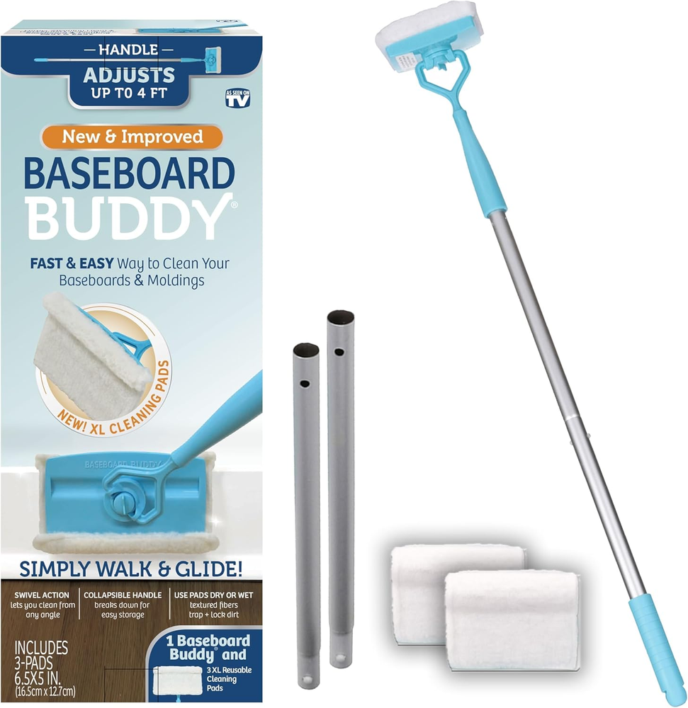 | Lightweight Home Cleaning Essential, Perfect for Baseboards, Moldings & Walls,