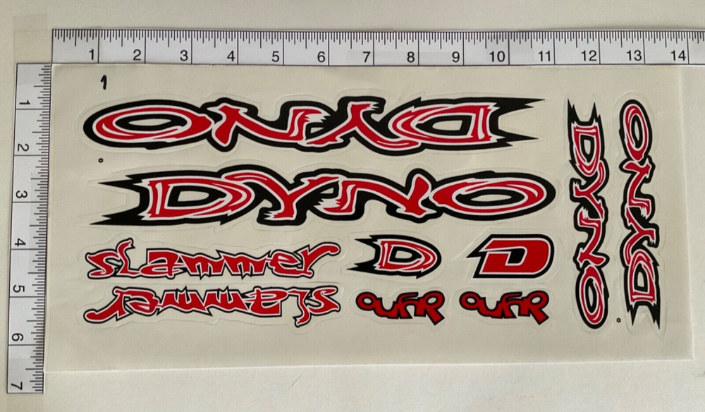 Dyno Slammer Stickers Decals - Die Cut (Multiple Colors Available; #1-13)