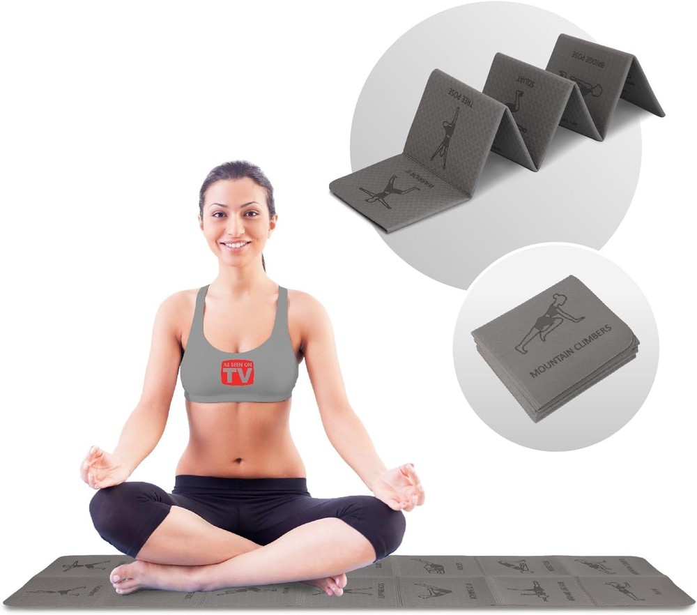 Non-Slip Home Gym Exercise Mat for Workouts & Yoga