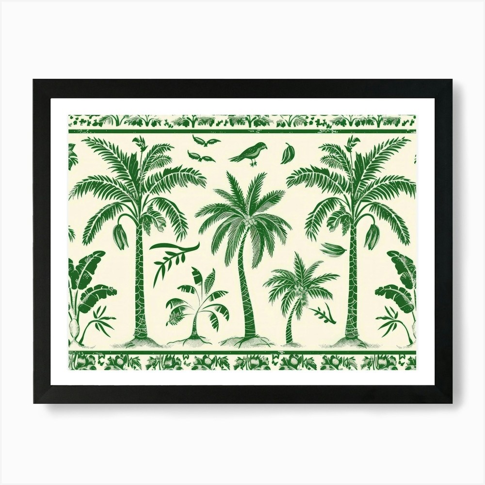 Palm Trees 13 Framed Art Print Canvas Wall Decor Picture  