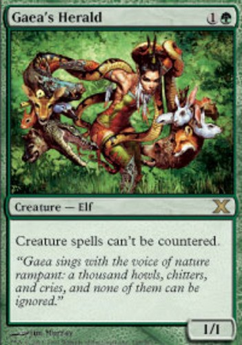 1x Gaea's Herald Moderate Play MTG Magic - Kid Icarus -