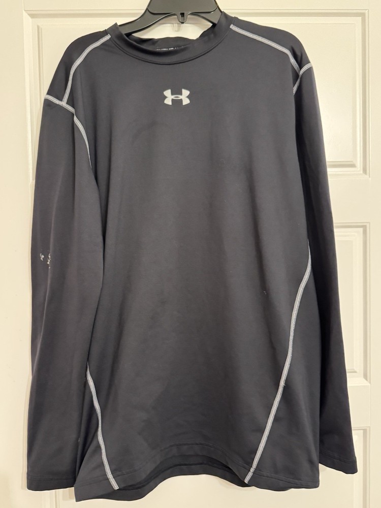 Under Armour Mens 2XL ColdGear Compression Long Sleeve Shirt Black