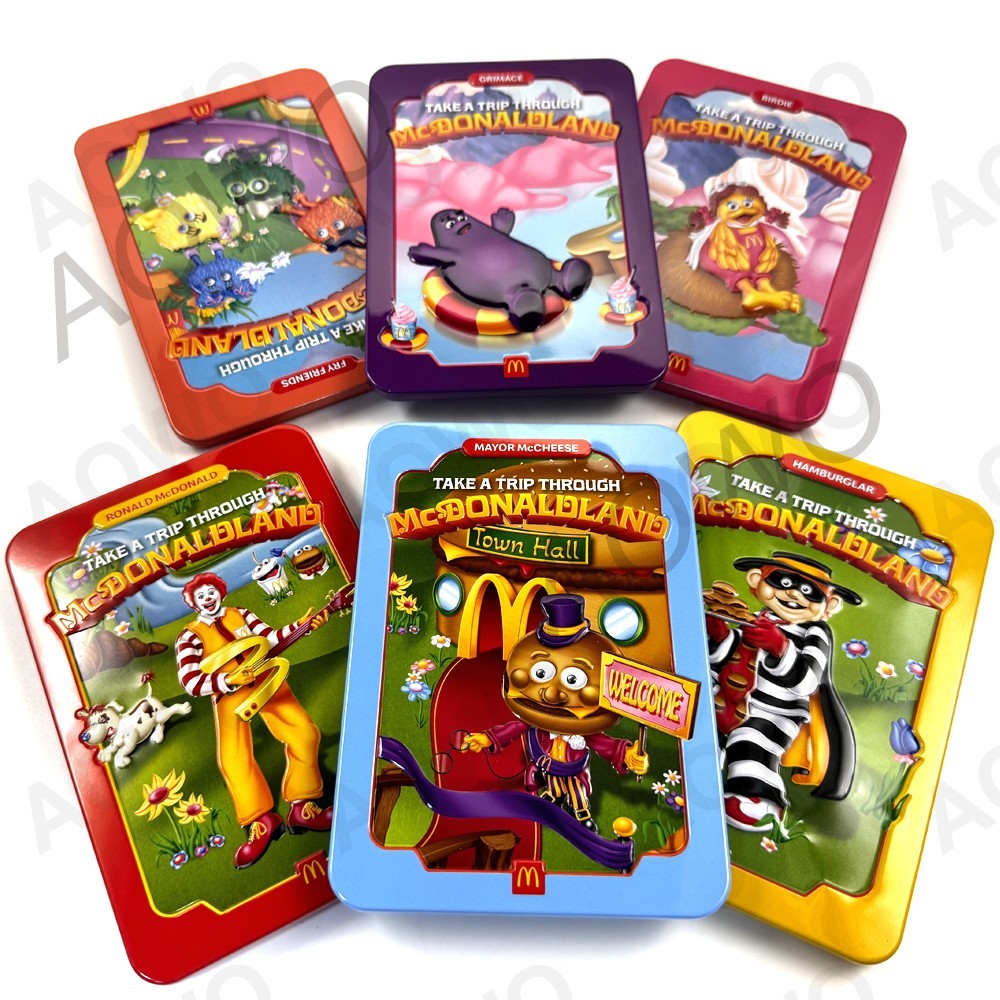 6PCS(Full set) 2025 Mc Donald's The McDonaldLand Adult Happy Meal Tins Complete
