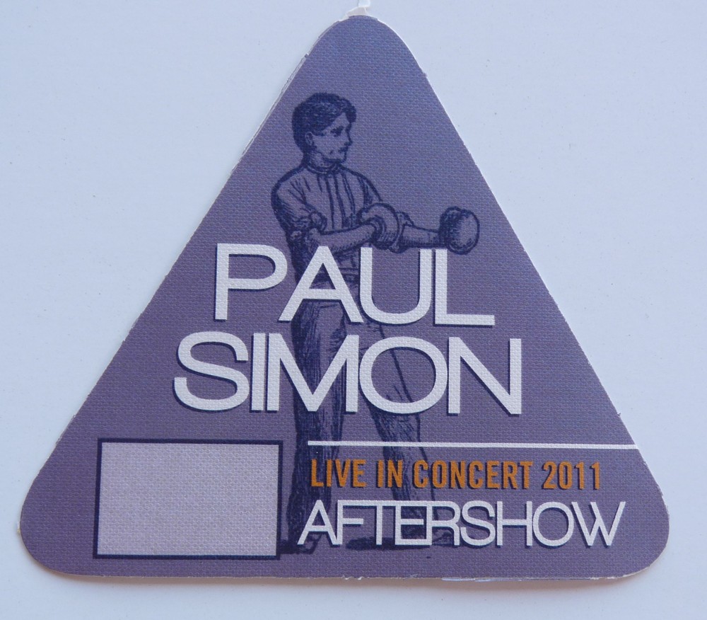 Paul Simon 2011 Concert Tour Purple After Show Backstage Pass D21