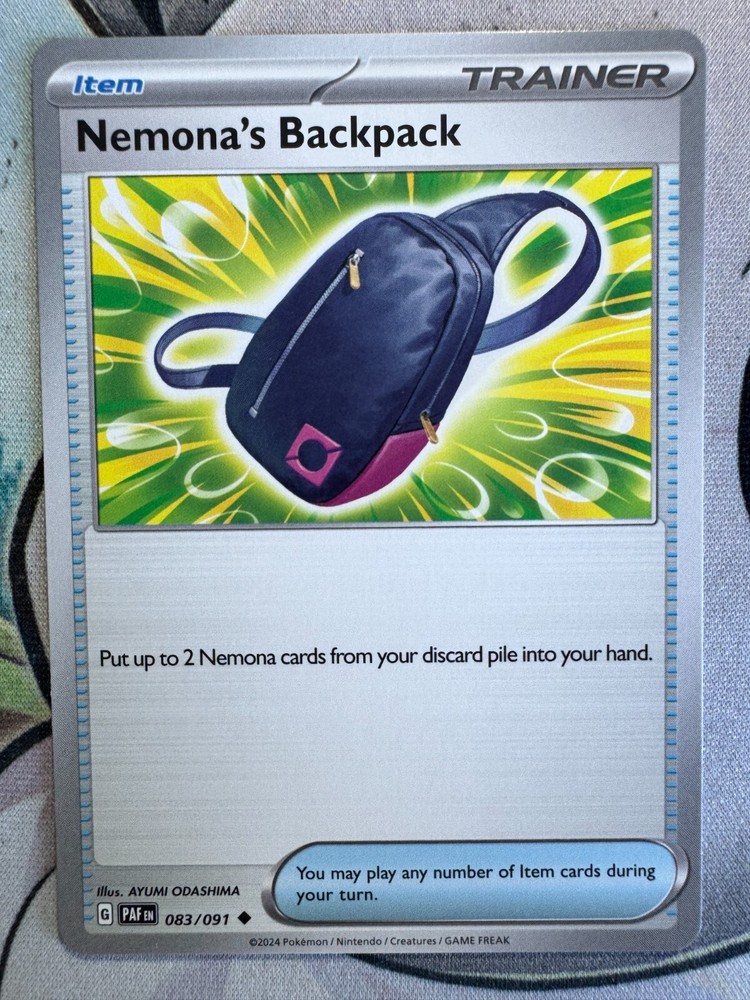 Nemona's Backpack Non Holo English Pokemon TCG BKV999