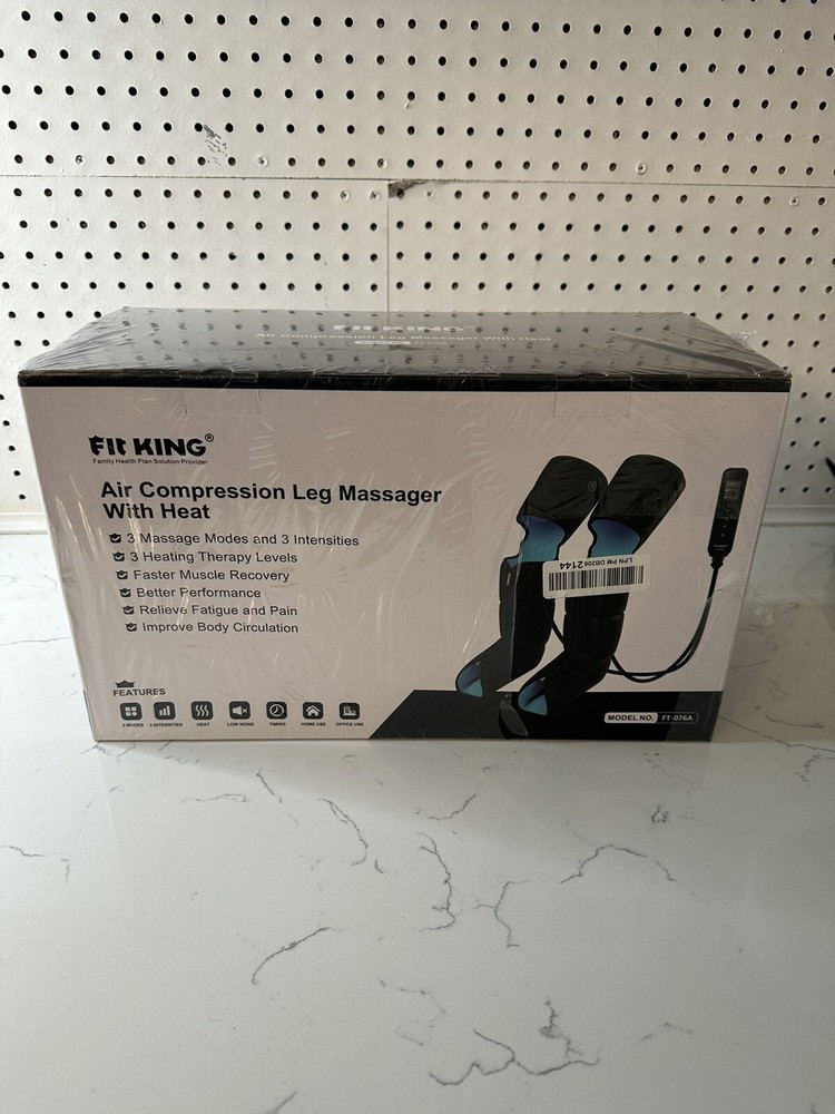 Fit King Air Compression Leg Massager With Heat Model: FT-076A New Tear Plastic