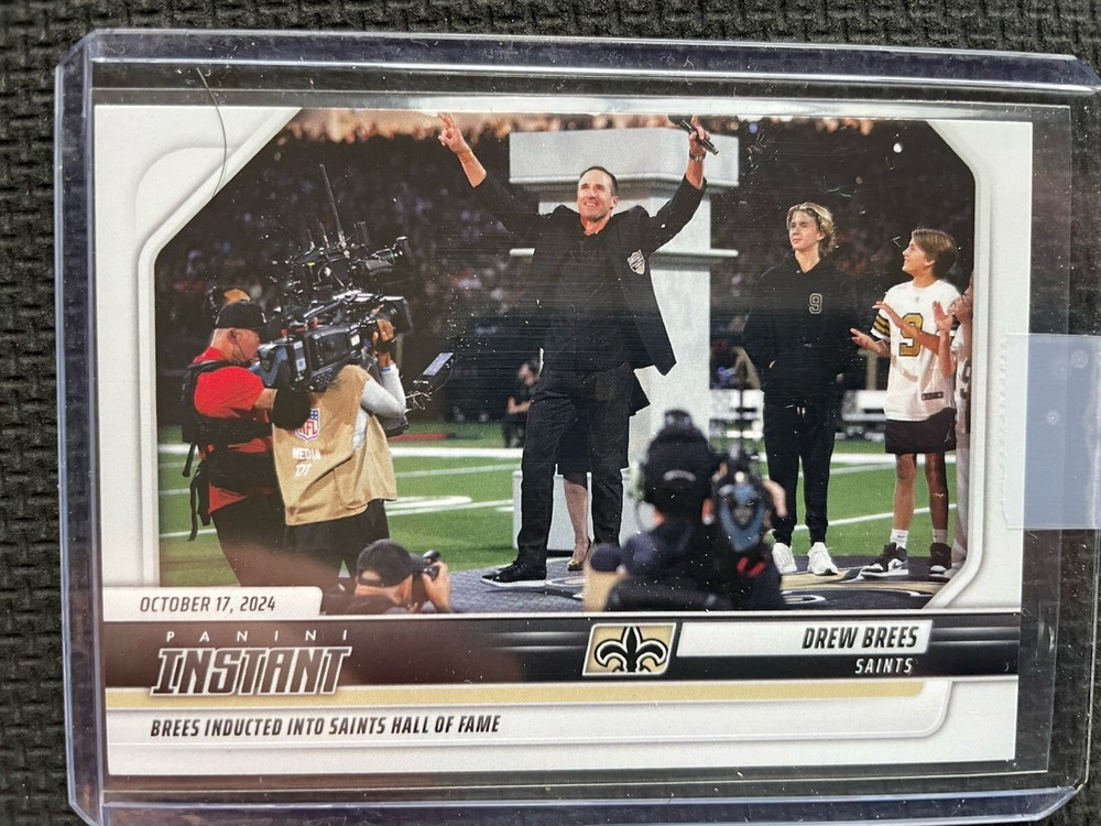 2024 Panini Instant 92 Drew Brees Enters New Orleans Saints Hall Of Fame /137