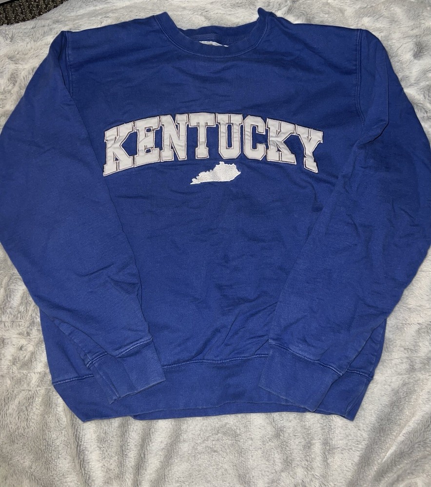 KENTUCKY BRANDED Size L Crewneck With Embroidered Front