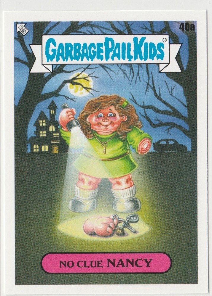 No Clue Nancy 40a Garbage Pail Kids GPK 2022 Book Worms Trading Card