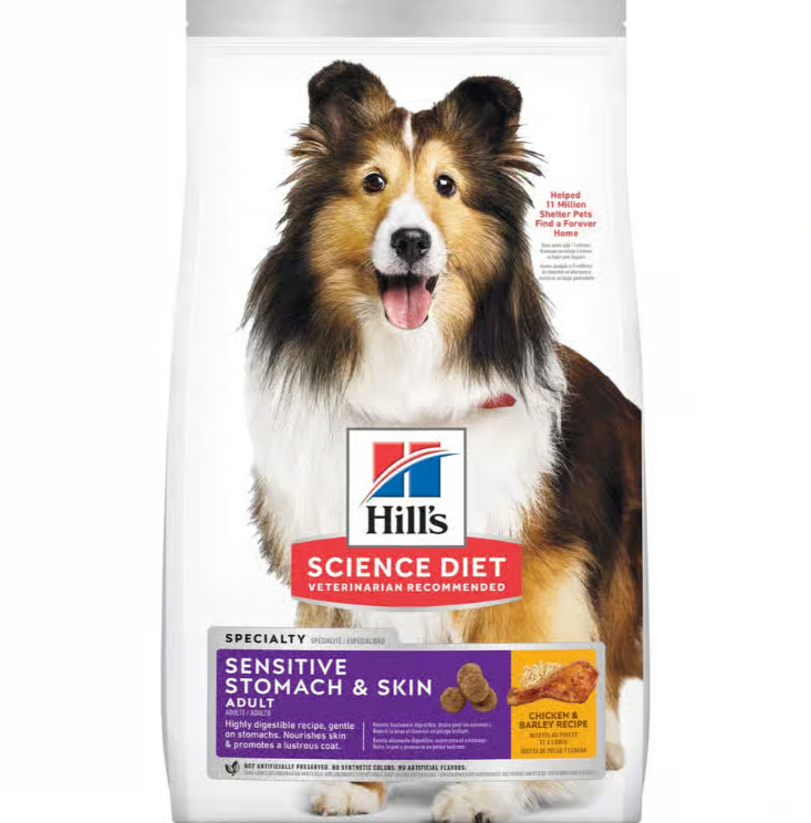 Hill's Science Diet Sensitive Stomach  Skin Dry Dog Food Chicken & Barley 30 lb