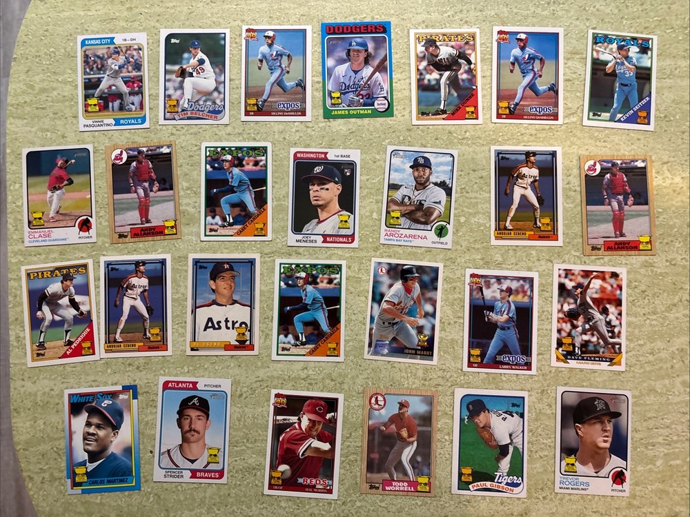 Lot of 27 Various Years Topps All Star Rookie Cup Baseball Cards EX/NM RP$50