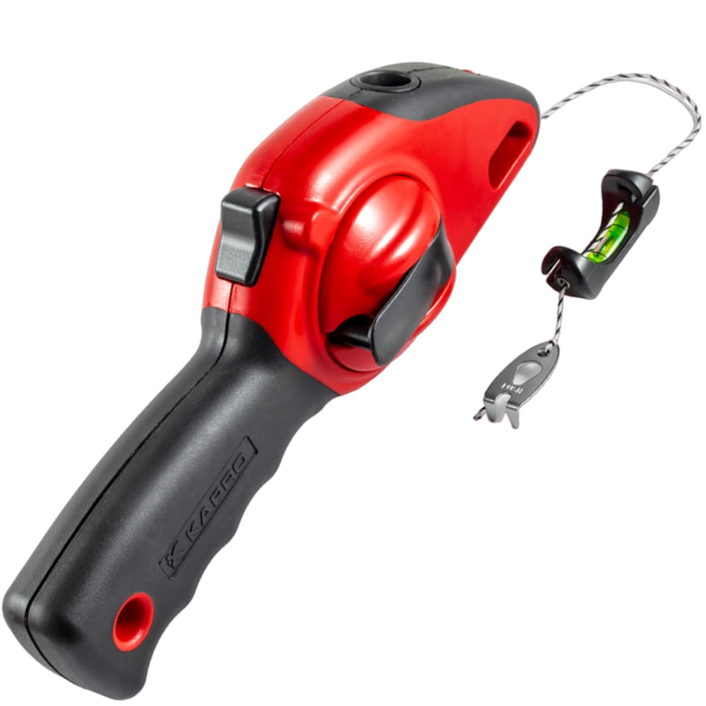 214 Ergonomic Sure Grip Layout and Marking Chalk Line with Retractable Line Leve
